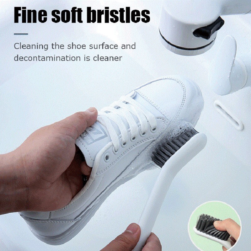 Shoe Brush Household Shoe Washing Brush, Soft Bristles, Laundry Brush, White Shoe Collar Cleaning Brush, Board Brush Set