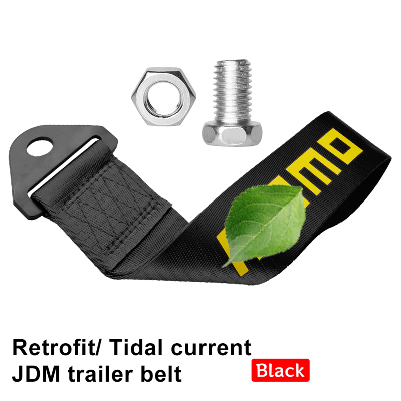 Nuovo stile JDM Racing Ropes Hook traino High Srtengh Nylon Car Bumper Rope gancio di traino universale HKS Tow Rope Strap Car decorativo: Lavanda