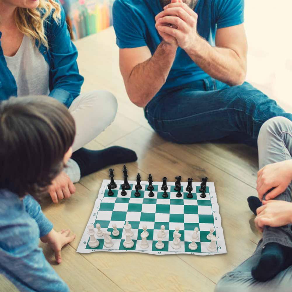 Folding Travel Portable Chess Set 53x10cm Plastic Chessboard for Kids Adults