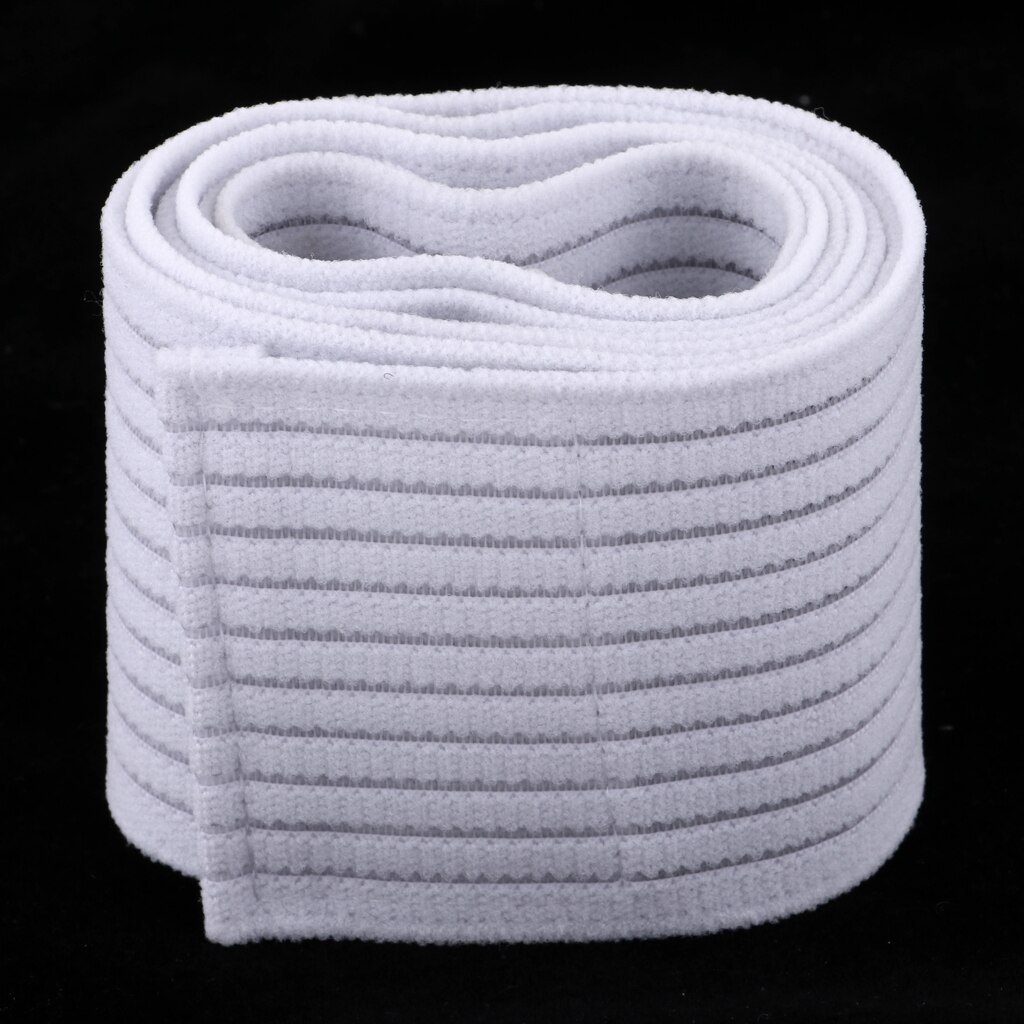 Elastische Kompression Verband wickelt-Sport Klammer wickeln Unterstützung für Beine, Oberschenkel, Knöchel & Ellbogen: Weiß 180cm