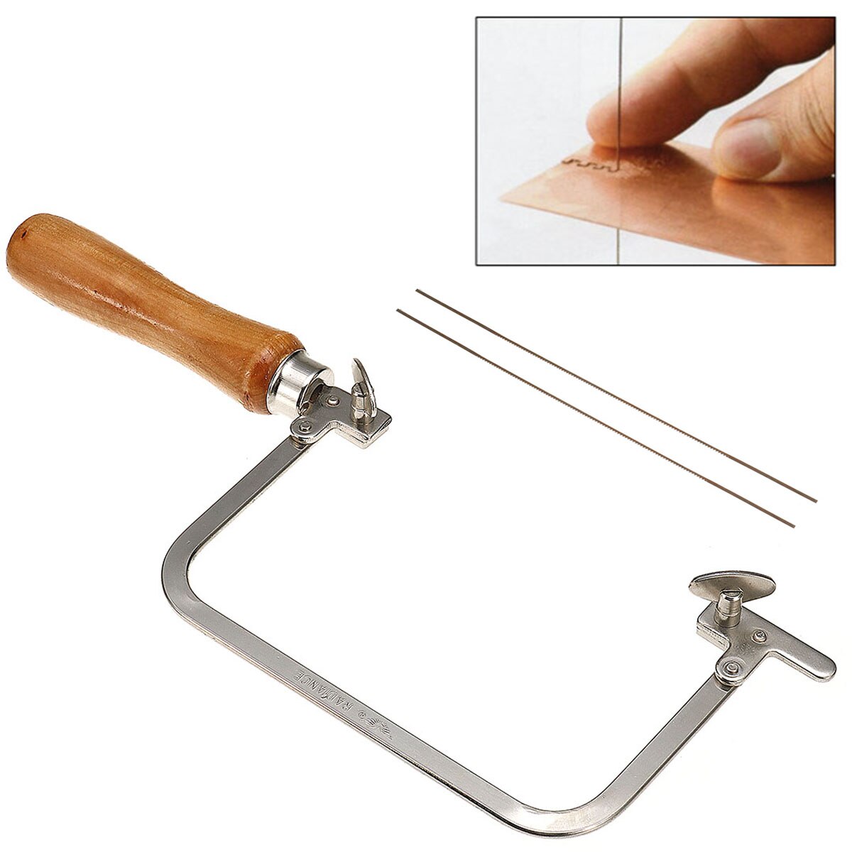 Alloy Steel Hacksaw Frame Woodworking Portable Multi-purpose Saw Bow Jewelry Wire Carved U shaped Hand Hacksaw Handle Tool