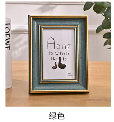 Classic Photo Frame Standing for Tabletop Hanging Wall Farmhouse Home Desk Office Decor Handmade Family Picture Frame: 5 inch / Yellow