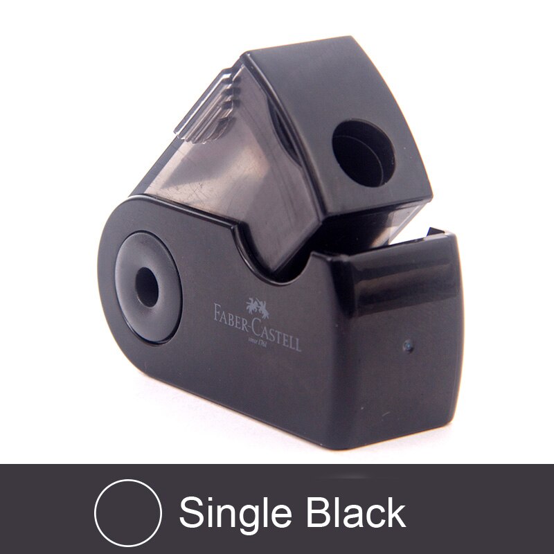 Push Pull Pencil Sharpener Double &amp; Single Hole Multifunctional Student School Office Stationery Mechanical Sharpeners: Single Black