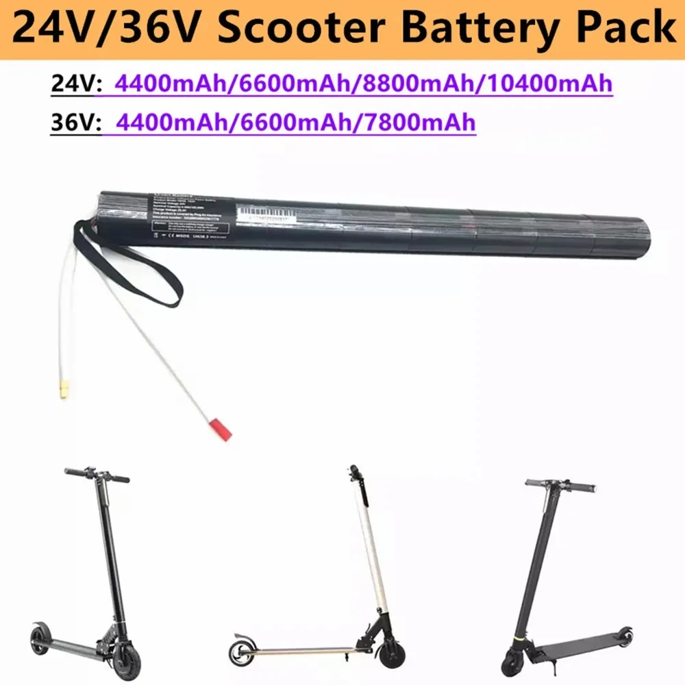 100% originale sicuro e durevole 24 v36v 5.2/6.6/8.8/10.4Ah scooter in fibra di carbonio scooter elettrico batteria batteria in fibra di carbonio