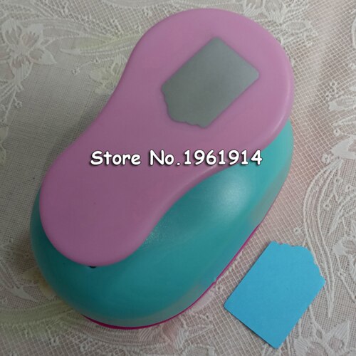 Perforadora de 2 piezas Kawaii para estudiantes, cortador hecho a mano, perforadora con forma de etiqueta, 2 pulgadas, 4-5cm, tamaño de corte: 1pc No. 2