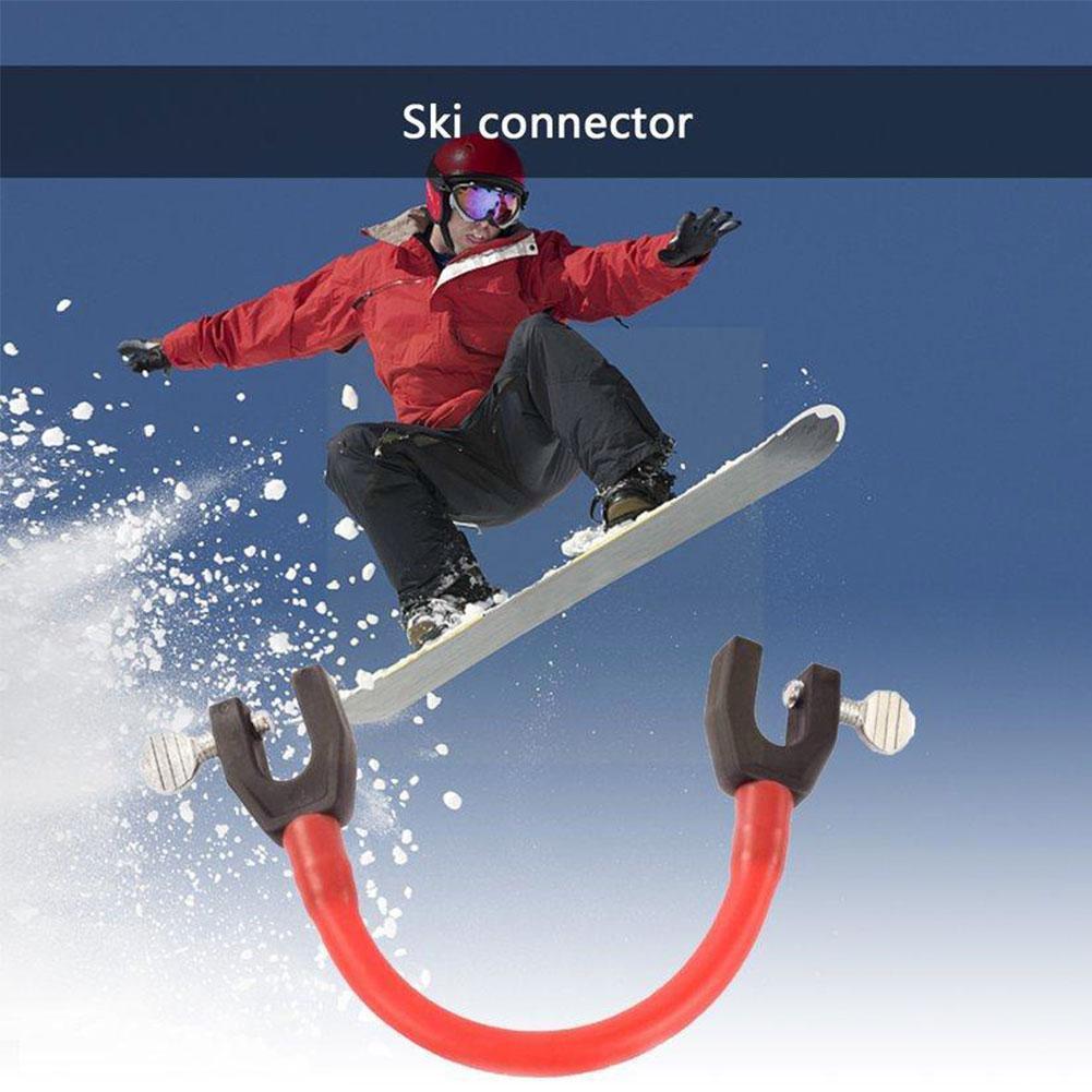 Connettore per Snowboard per bambini sci da sci per principianti strumenti di assistenza all'aperto sci dispositivo sportivo Snowboard Snowboard E1z4