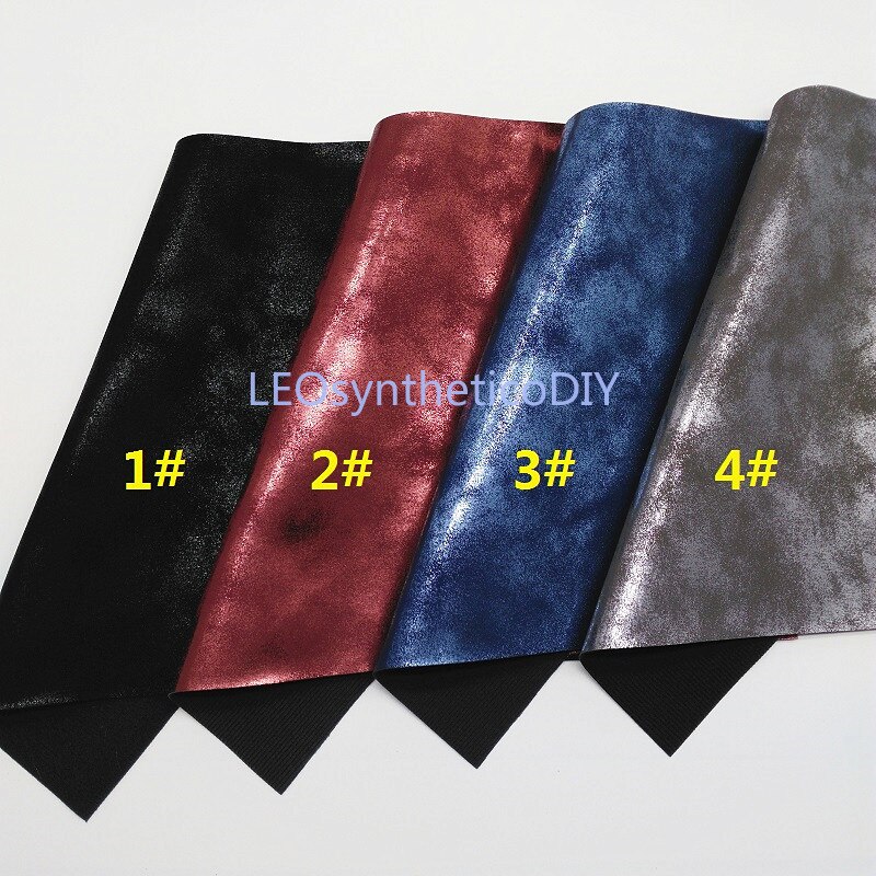 1pc 21 x 29cm syntetisk læder, cuero sintetico metallisk læder til fremstilling af sløjfertilbehør leosyntheticodiy  t165