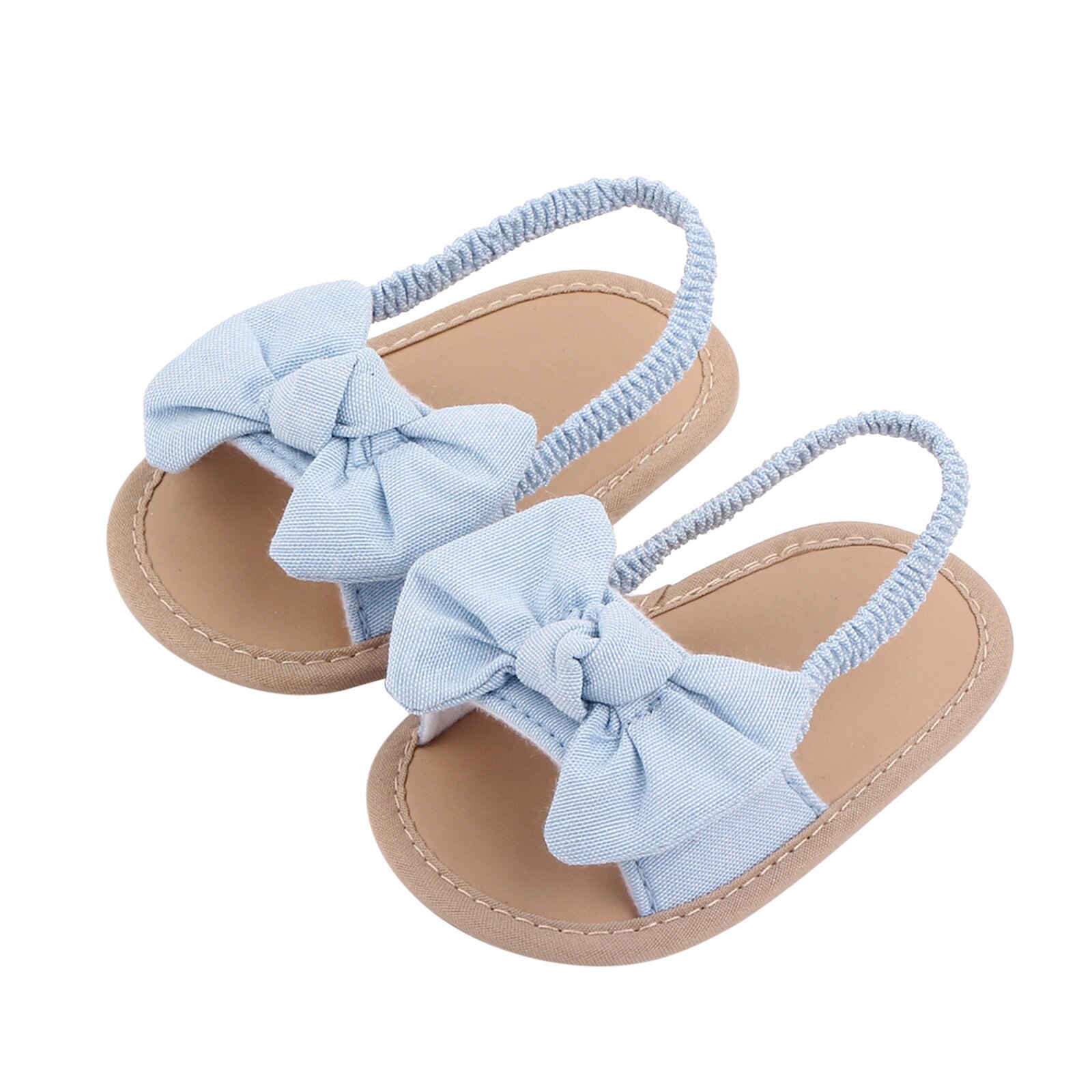 0-18 Maanden Baby Meisjes Boog Knoop Sandalen Zomer Zachte Zool Platte Prinses Jurk Schoenen Baby Antislip babyschoenen Footwear
