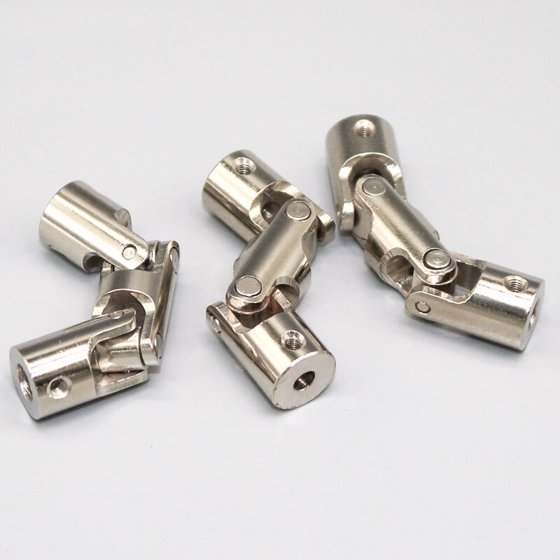 4mm/5mm/6mm/8mm/10mm Metal Three Section Universal Joint Coupling Shaft Motor Connector Coupler For Toy Car Boat Model Parts