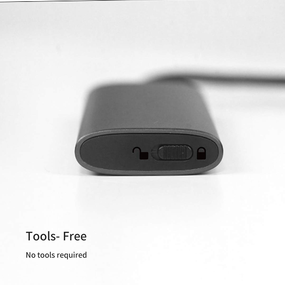 SSK Aluminum M.2 SATA SSD Enclosure Type-C External SSD Adapter Tool-Free Support UASP Trim for M.2 NGFF B Key/B+M Key PC Case