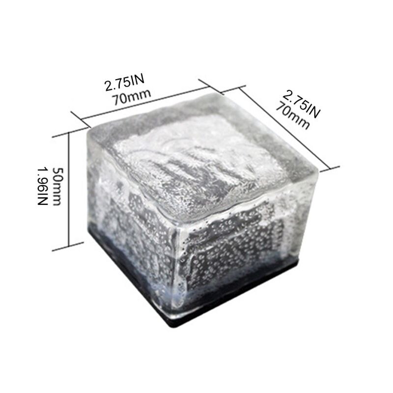 Solar LED Floor Tile Lights Rainproof Underground Night Lamp for Outdoor Garden Courtyard Lawn Decor