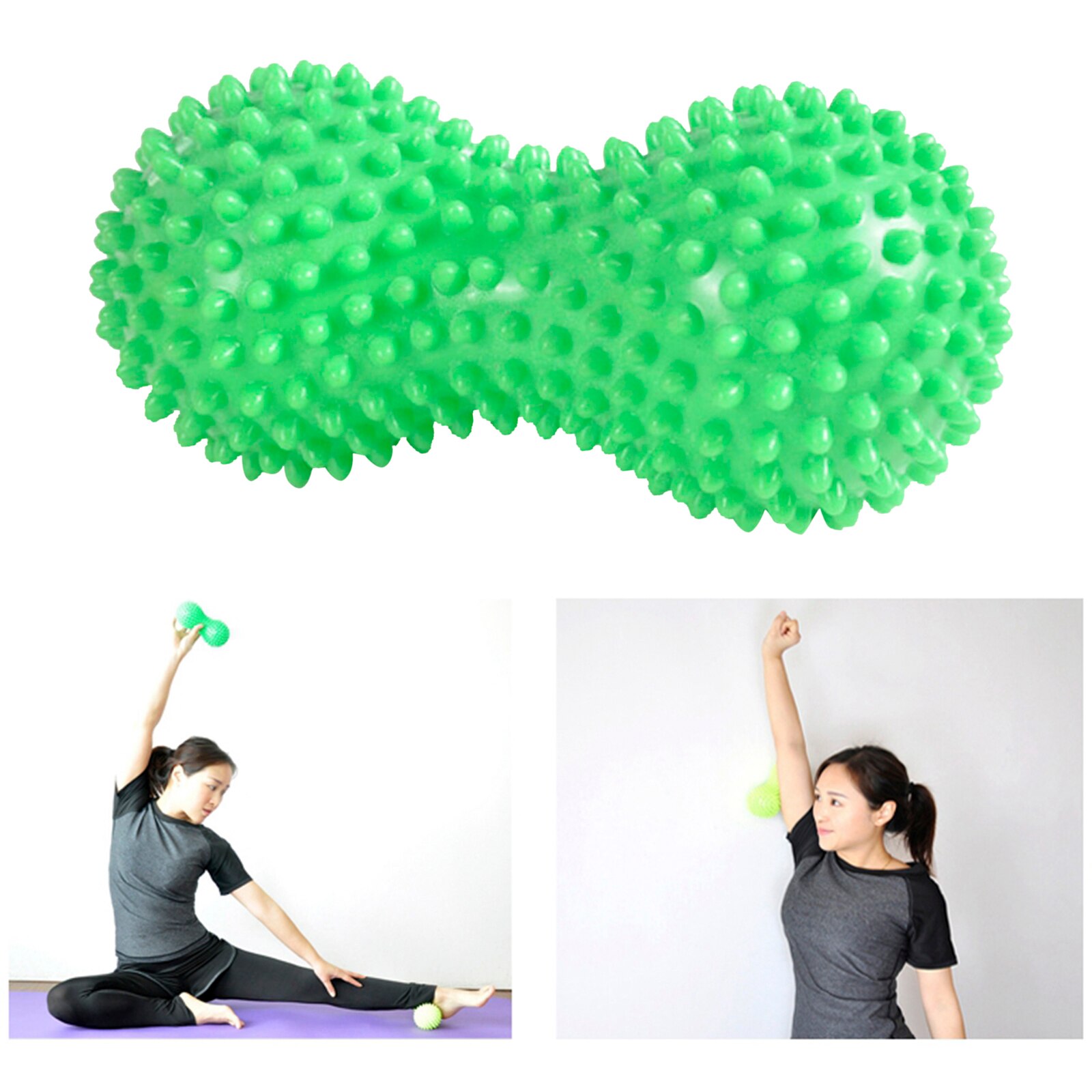 Pinda Vormige Spiky Massage Roller Pvc Voetmassage Bal Set Voor Fasciitis Plantaris