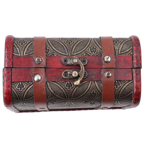 Wooden Retro Antique Decorative Box Wood Jewelry box Case Necklace Bracelet Storage Organizer: 972859