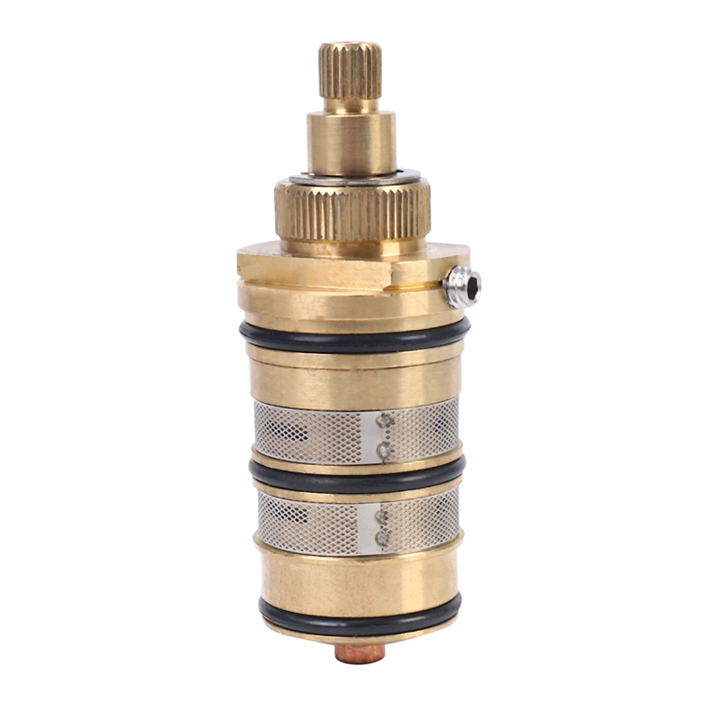 Brass Bath Shower Thermostatic Cartridge&amp;Handle for Mixing Valve Mixer Shower Bar Mixer Tap Shower Mixing Valve Cartridge