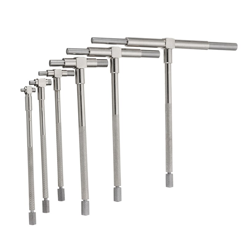Micromètre à jauge télescopique de précision 8-150mm, règle de mesure de l'alésage, outil micromètre de mesure de l'alésage, ensembles d'outils 6 pièces