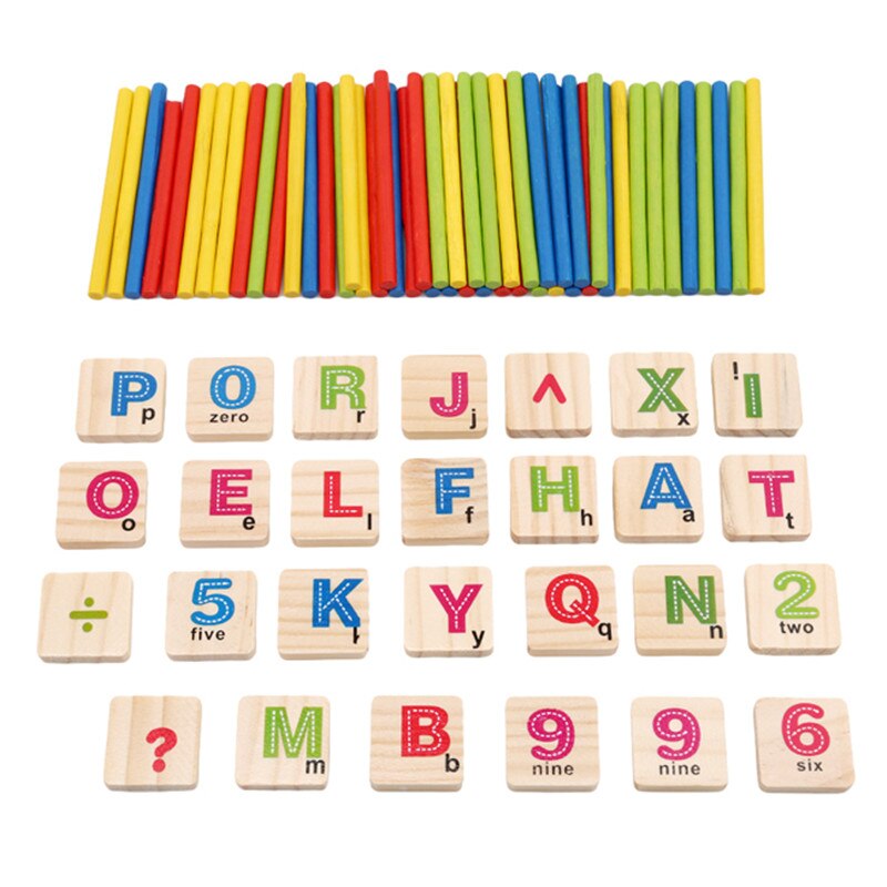 Kinderen Houten Nummers Stick Wiskunde Vroeg Leren Tellen Educatief Math Speelgoed Voor Kinderen Kids