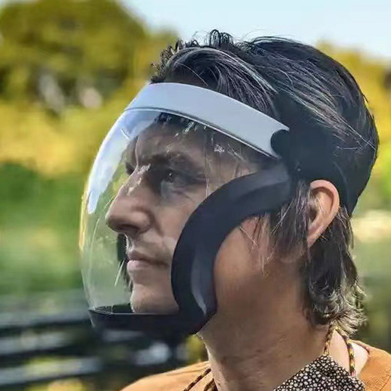 Beschermmasker Transparant Gezichtsbeschermer Gezicht Gezichtsmasker Beschermend Buitenveiligheidsmasker Hoofdbedekking Bescherming Spatwaterdicht