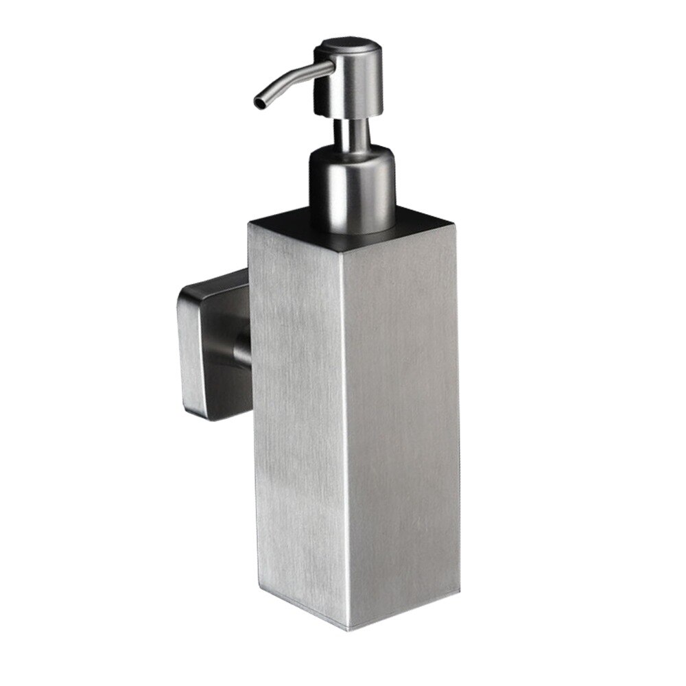 Black Soap Dispenser Wall Mount 304 Stainless Steel Liquid Soap Dispenser for Bathroom Accessories Deck Mounted Detergent Bottle
