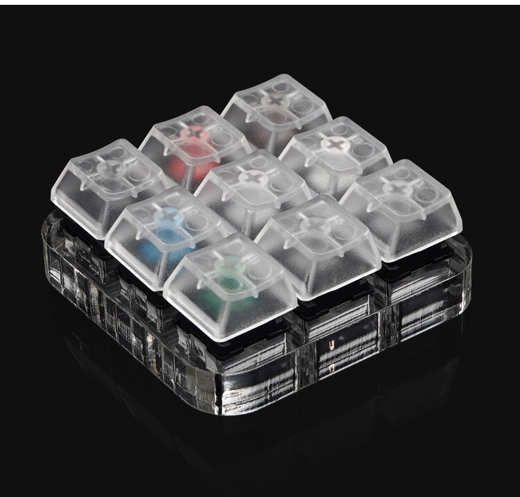 Switch Tester Cherry MX Kailh Gateron Greetech RGB BOX black red brown blue 4 6 8 9 12 Key Keycaps Mechanical Keyboard Switch: Cherry 9 Key