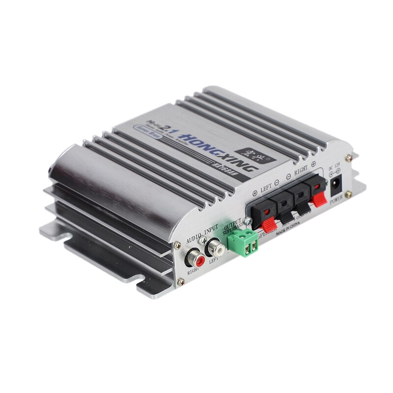 Hongxing 168Ah Car Amplifier Sound Mode Radio Mp3 Speaker Led Hi-Fi 2 Channel Mini Power Player Support Cd Dvd For Auto Motorcyc