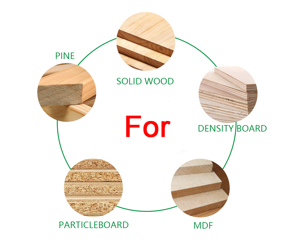 10mm Screw Thread Shank CNC Woodworking Milling Cutter Flat End Mills Carpentry Tools Cleaning Bottom Wood Slotted Router Bit