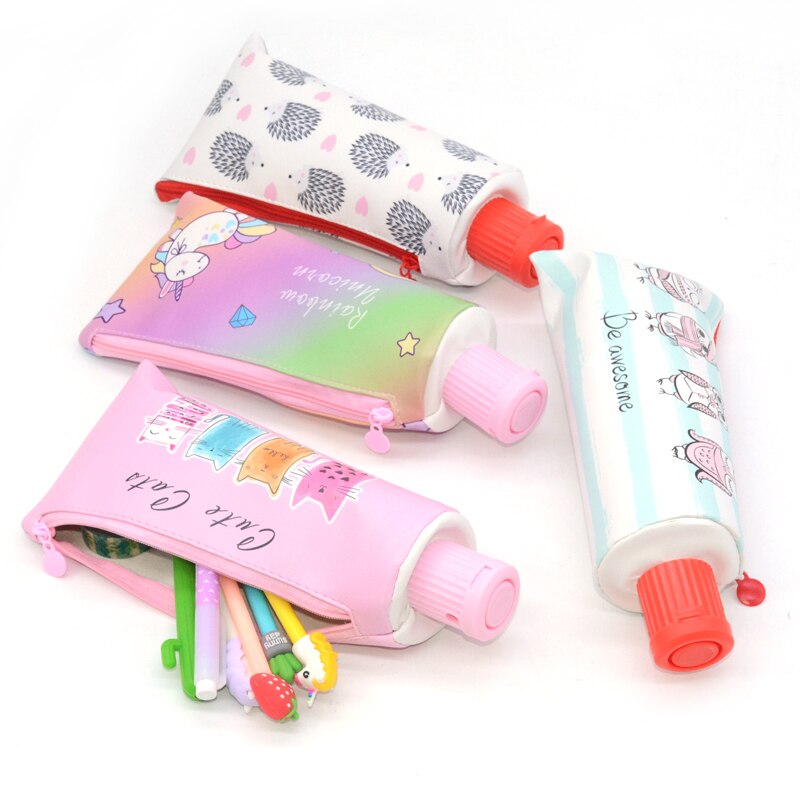 Etui Schoolbenodigdheden Materiaal Escolar Estojo Escola Kalemlik Kalem Kutusu Trousse Scolaire Stylo Pencilcase Tandpasta