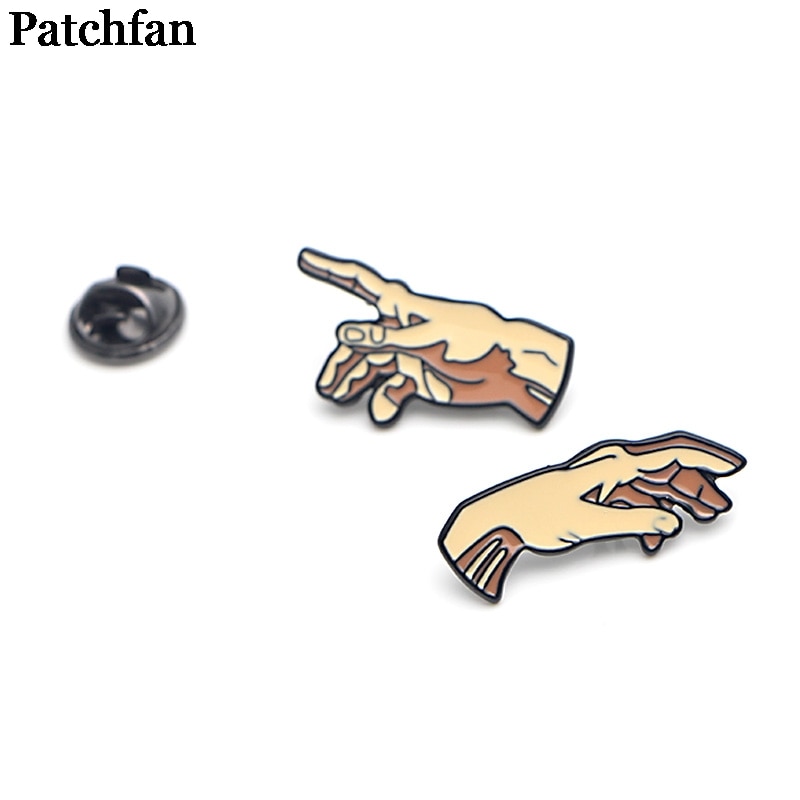 Patchfan oprettelsen af adam zink emalje pins trendy medalje para rygsæk skjorte tøjpose brocher badges til mænd kvinder  a2077