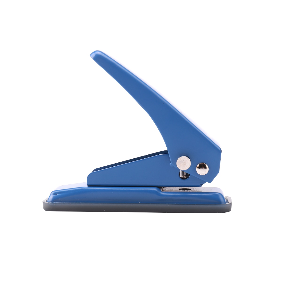 Kw-Trio Mini Metalen Enkele Perforator 1-Gat Papier Puncher 20 Vel Capaciteit 6Mm Gaten Verminderde inspanning Met Kladjes Collector