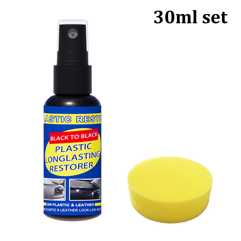 Plastic Restorer Back To Black Gloss Car Plastic Leather Restorer Car Cleaning Products Auto Polish And Repair Coating Renovator: WHITE