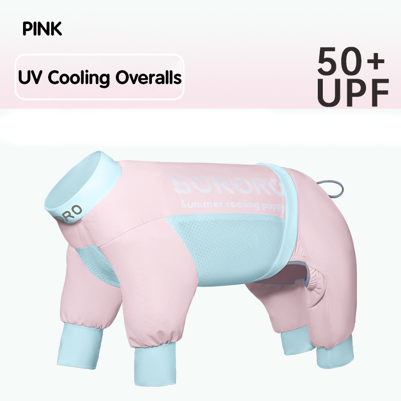 Lente/zomer koelshirt voor honden Professioneel UV-blokkerend koelende hondenkleding voor kleine middelgrote honden Verstelbare rug Zacht huisdiervest: L / Blauw