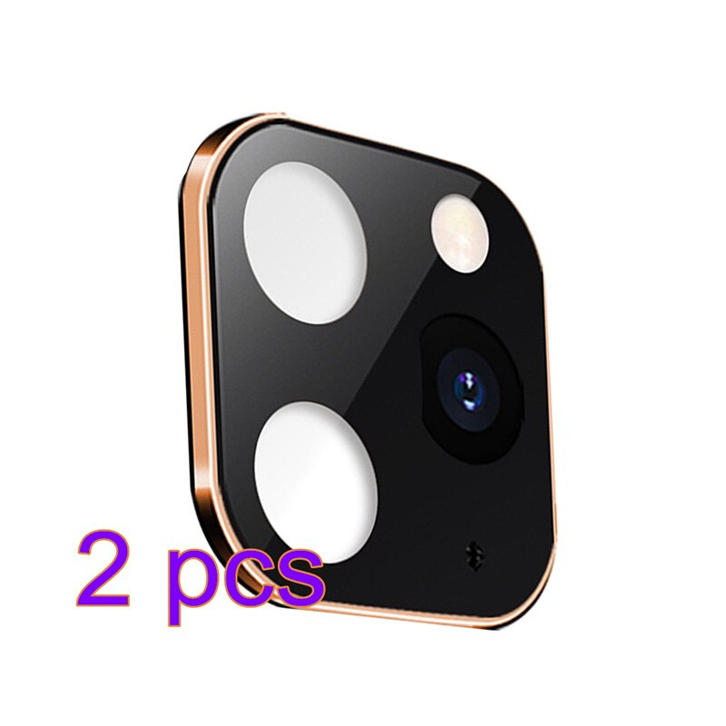 1/2pcs For iPhone Apple X XS MAX Seconds Change for 11Pro for iPhone 11 PRO MAX Lens Sticker Modified Camera Protective Cover: 2pcs No.1 Gold