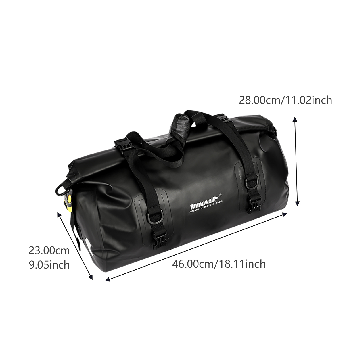 Bolsa impermeable para portaequipajes trasero de bicicleta, bolsas de alforja para bicicletas con capacidad de 20L, bolsa para maletero de bicicleta, bolsa multifuncional para bicicleta