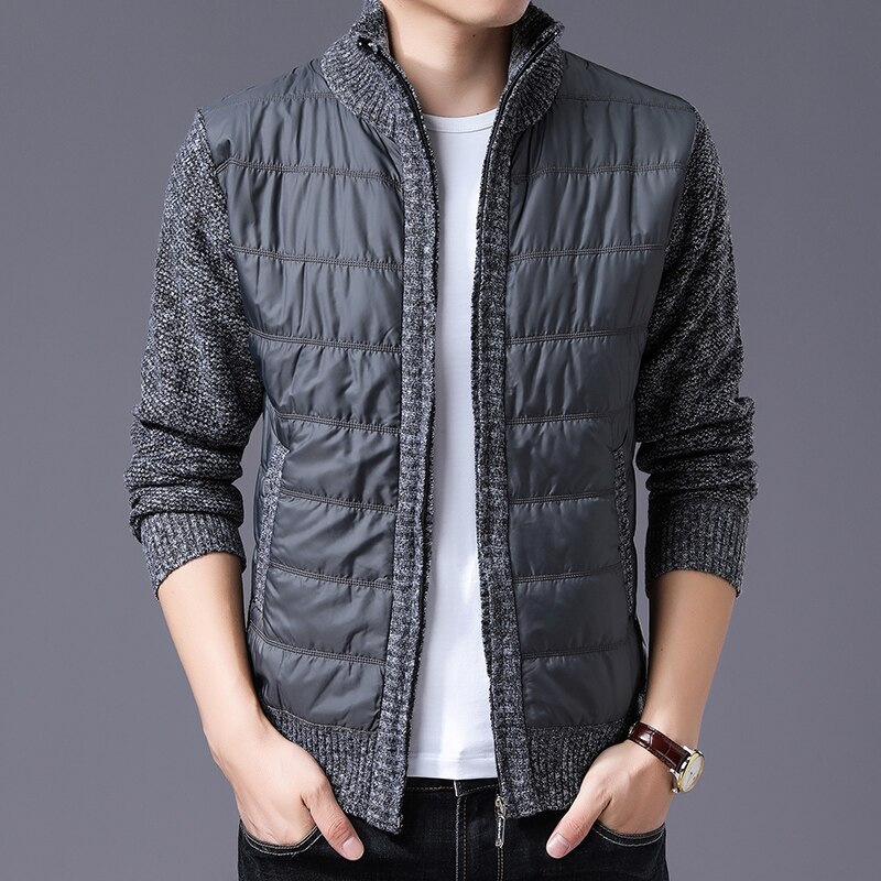 Miesten neuleet syksy talvi lämmin neulottu pusero takit neuletakit miesten vaatteet vapaa-ajan neuleet tilkkupusero