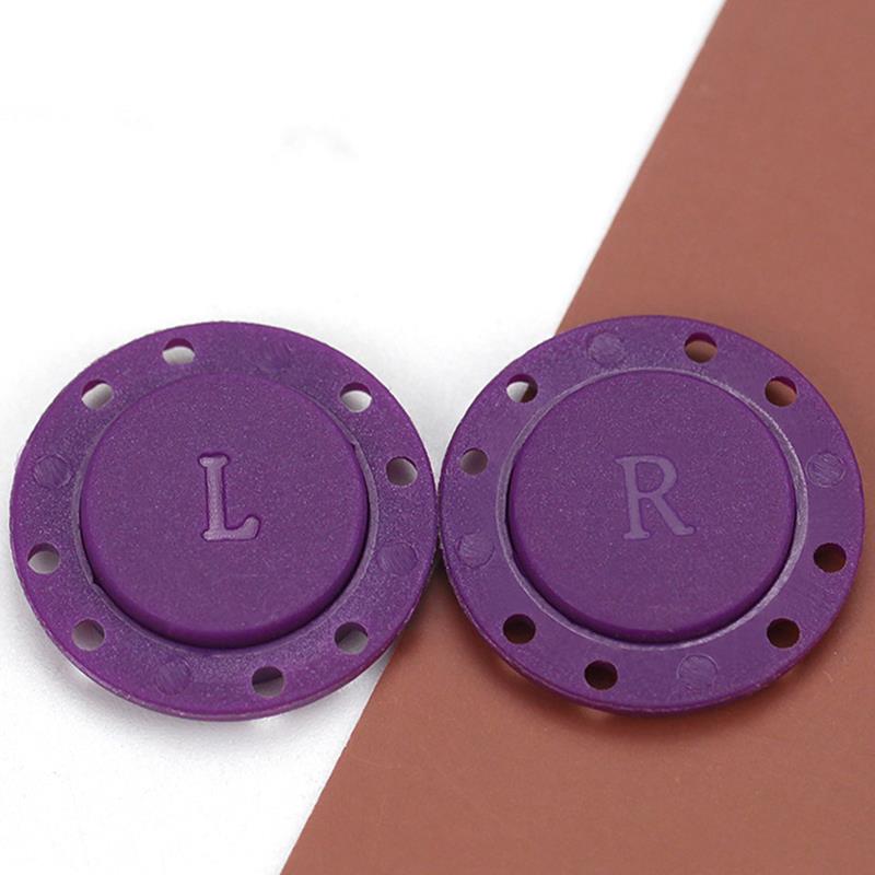 Paire de boutons magnétiques invisibles en métal, fournitures de couture, pour vêtements, décoration, bricolage: 04