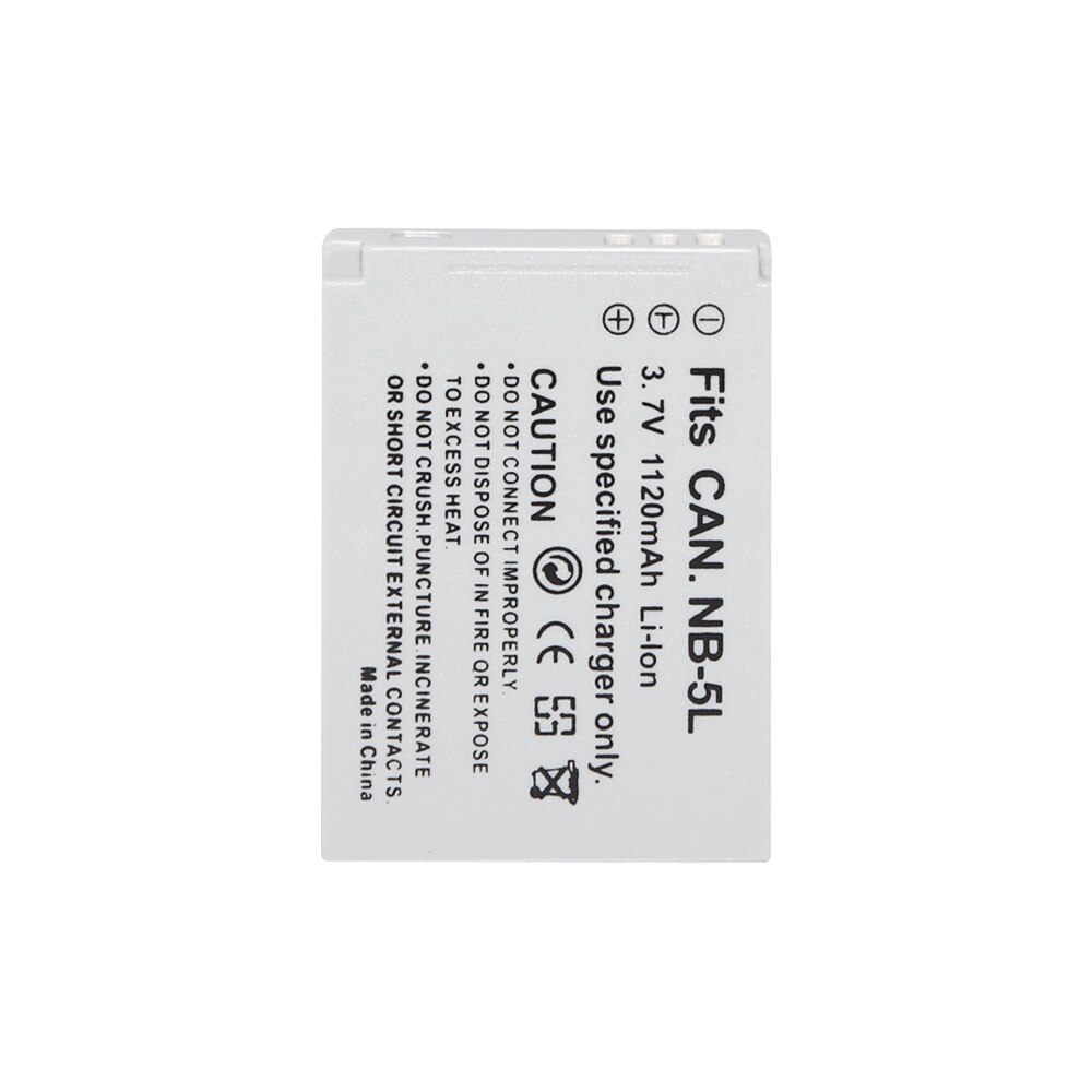 Original Aopuly NB-5L NB5L NB 5L Battery for Canon 90is 800 800is 850 850is 900 900is SD900 SX200 SD700IS SX230 SD800 IS: 5Battery