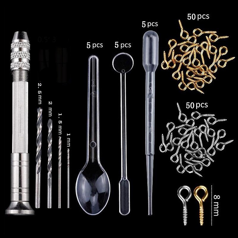184 pezzi di Stampo In Silicone Della Miscela Bastone Contagocce Catenaccio Gioielli FAI DA TE Che Fanno Gli Accessori Strumenti di Stampi Geometrica Resina Epossidica Combinat