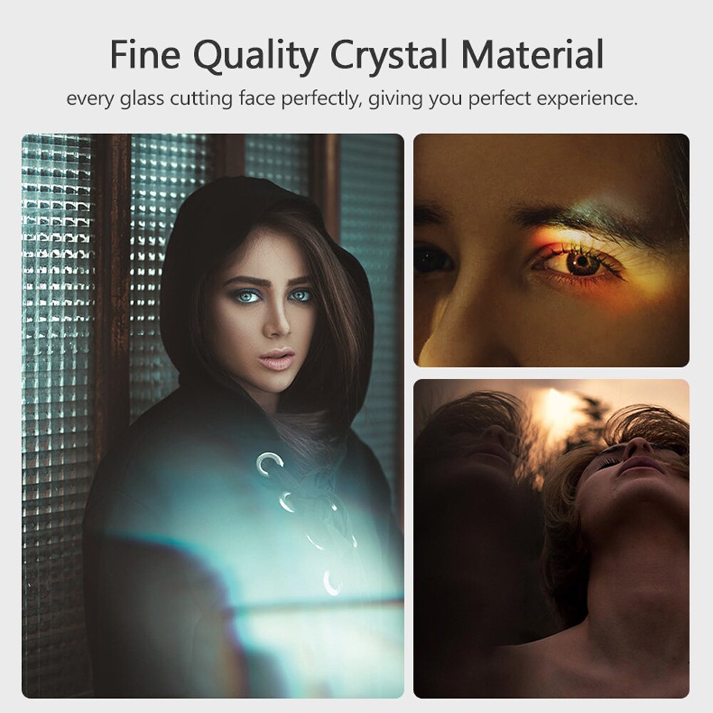 Photography Crystal Optical Glass Photo Ball with 1/4'' Screw Mouth Glow Effect Decorative Photography Accessories