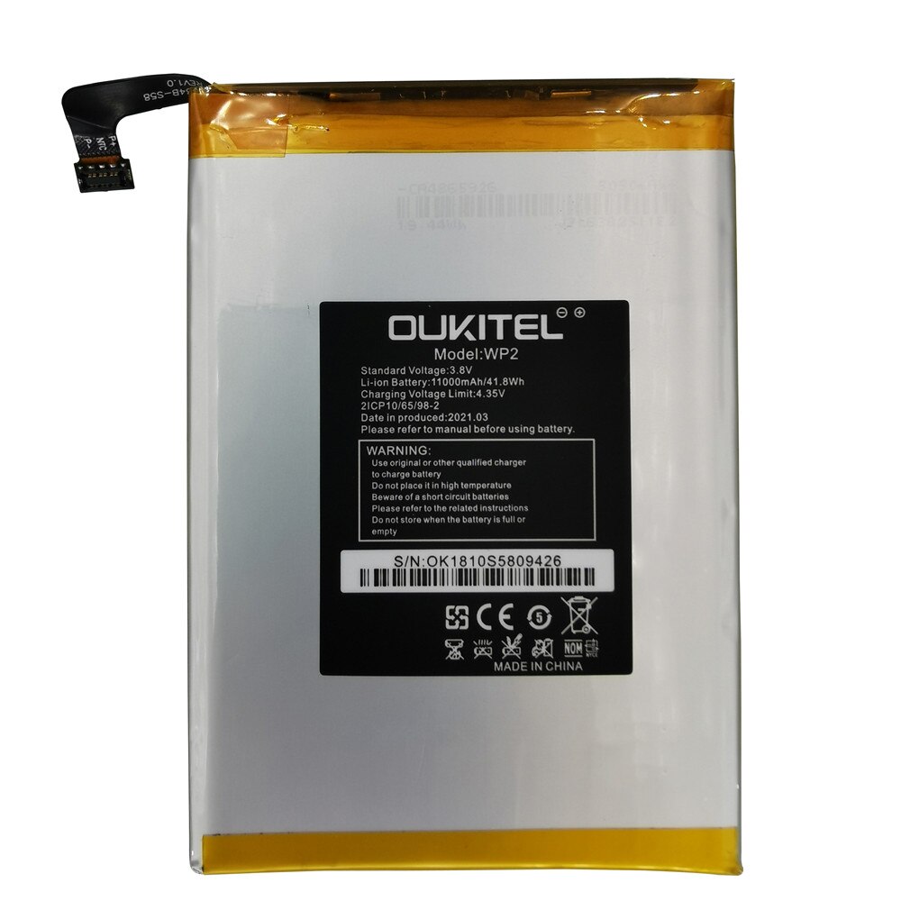 Batterie 100% originale pour OUKITEL WP2, 10000mAh, avec outils