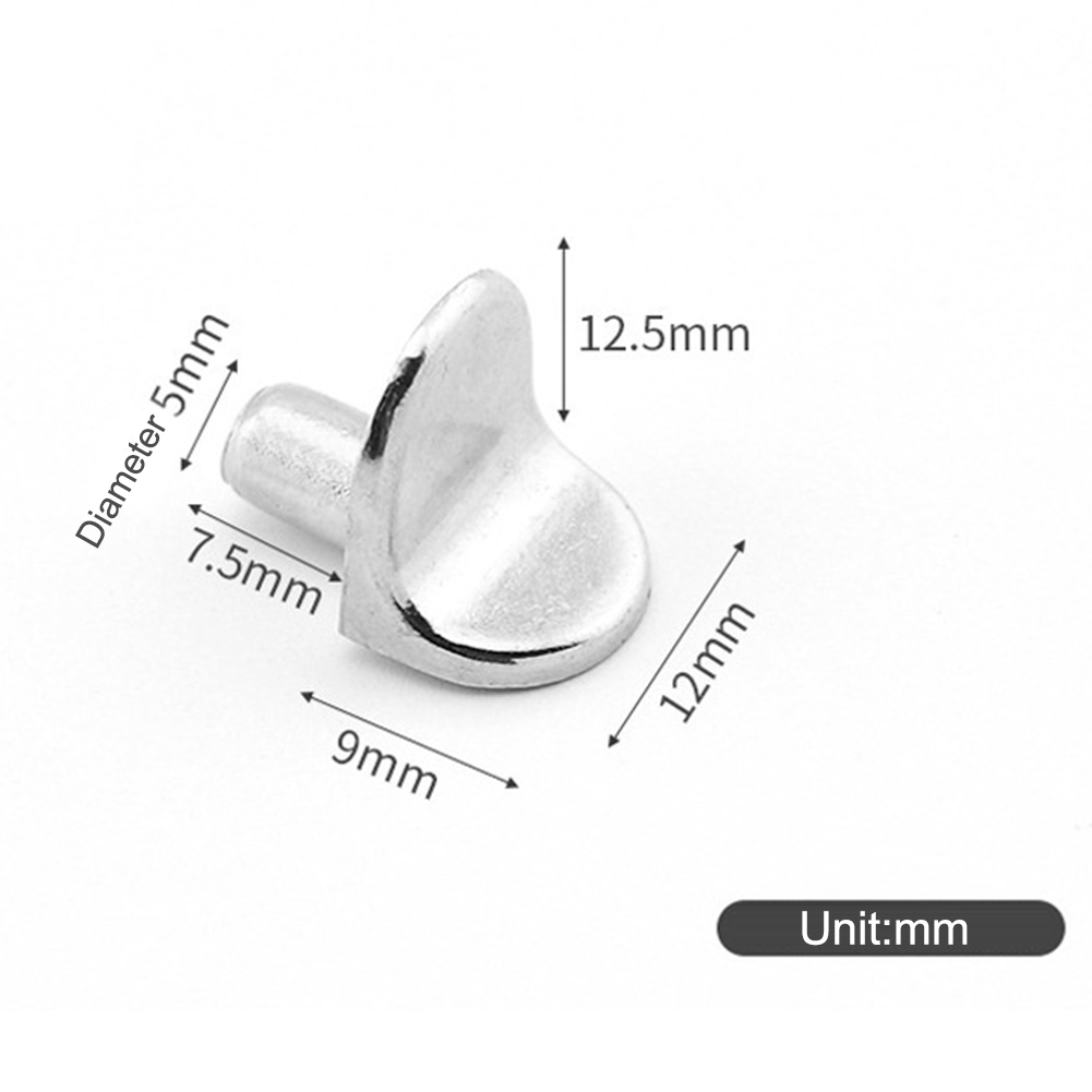 L-Shaped Prateleira Suporte Studs, Pegs Pins Plugs, Separador Do Armário, Placa De Camada De Vidro De Madeira Fixa, Suporte De Suporte De Móveis, 5mm, 20Pcs