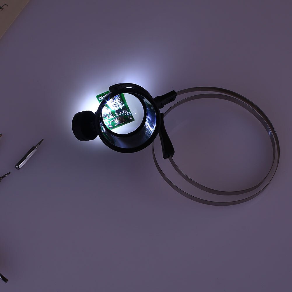 Hoofd Gemonteerd Voor Klok Reparatie Vergrootglas