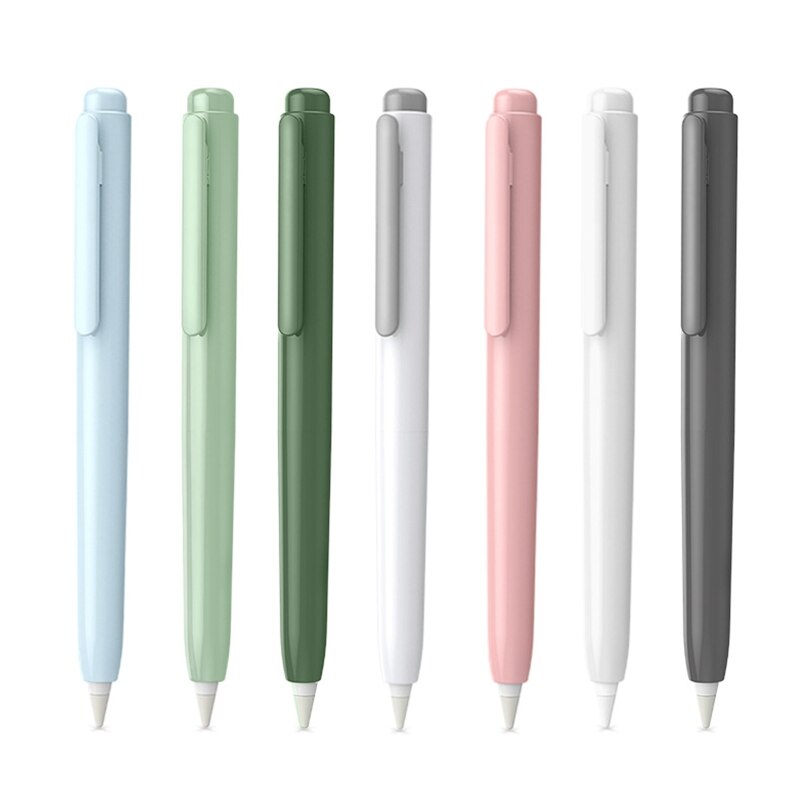 Anti-Scratch Pencil Cover Case Skin For apple Pencil 1st Gen Touch Screen Pen Tab Multi Colors Sleeve Retractable Tip