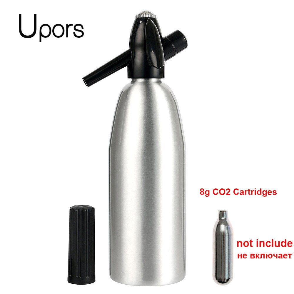 Soda Water Siphon 1L Aluminum CO2 Sparkle Soda Maker Bar Tools