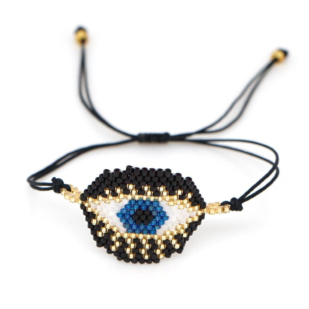 andare2boho Del Braccialetto Delle Donne Turco dell'occhio diabolico Del Braccialetto Miyuki Pulseras Mujer Moda 2020 Gioielli Fatti A Mano Telaio Tessuto Bracciale Regalo Gioielli