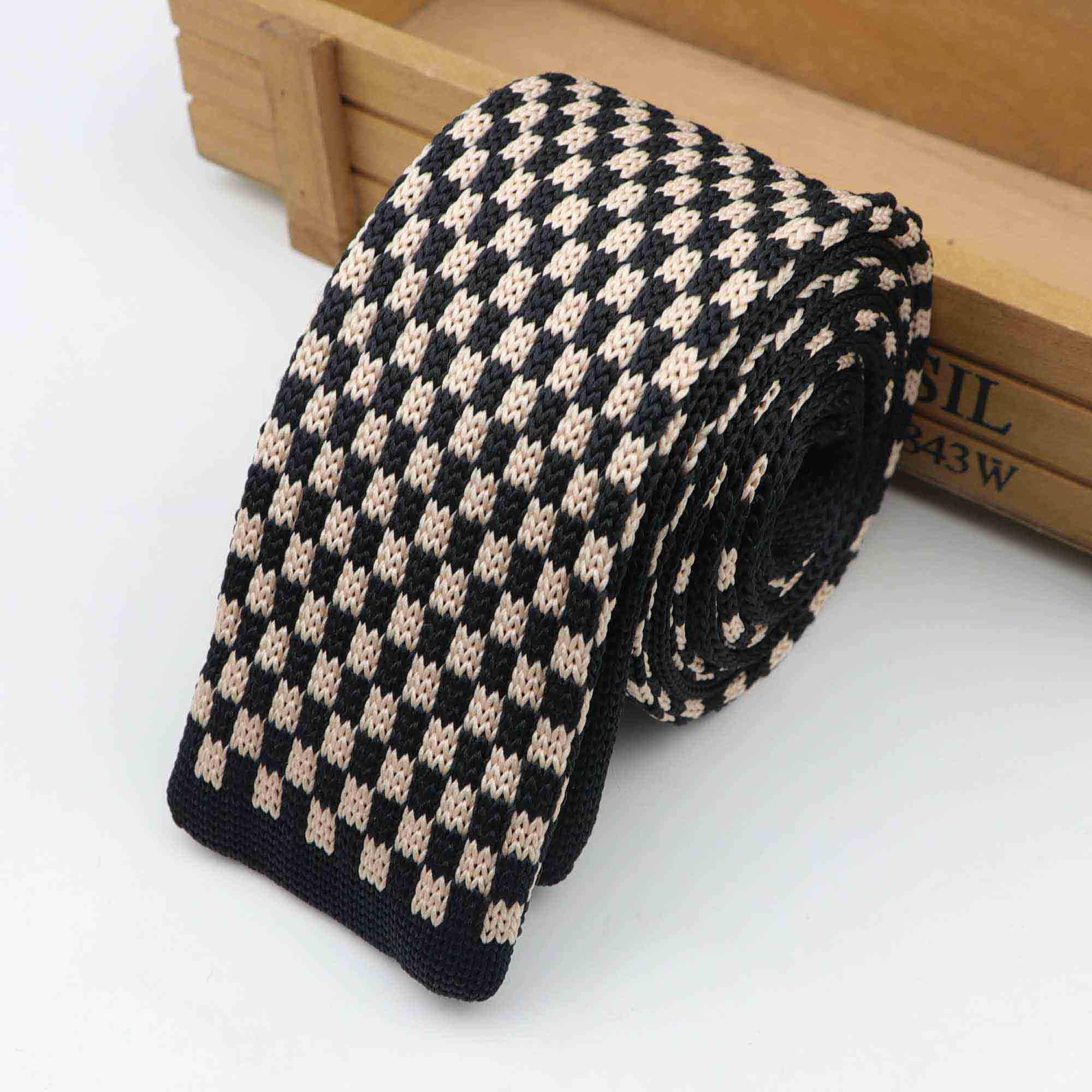 Mannen Kleurrijke Tie Knit Gebreide Ties Stropdas Kleur Smalle Slim Skinny Woven Vlakte Cravate Smalle Stropdassen