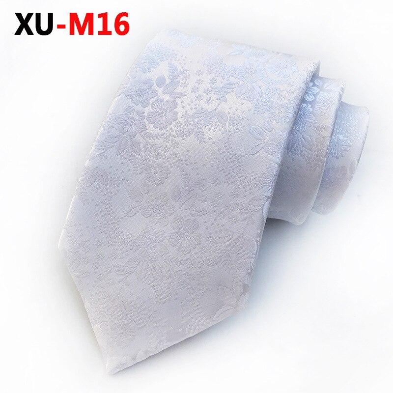 Cravate classique à fleurs pour hommes, 8cm, pour les créateurs d'affaires, idéal pour un mariage: XU-M16