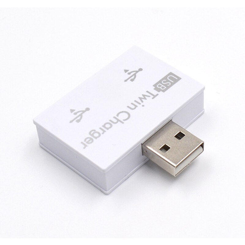 Mini usb hub  to 2 port oplader hub adapter usb splitter til telefon tablet computer