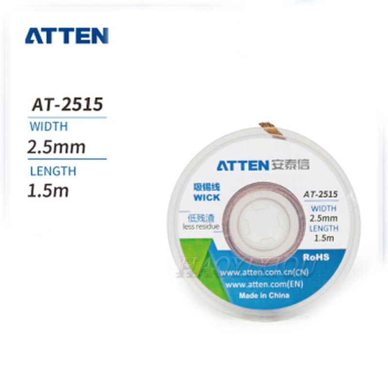 ATTEN – fil d&#39;aspiration AT-1.5/AT-0815/AT-1515/AT/AT-2515/AT-3515, longueur 1515 m, largeur 1.5mm, 1.5m
