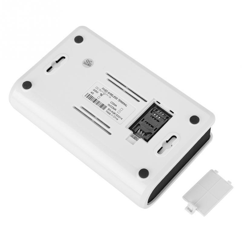 Terminal inalámbrico fijo GSM SIM teléfono llamada/1900/1800/900/850MHZ 100-240V de la UE