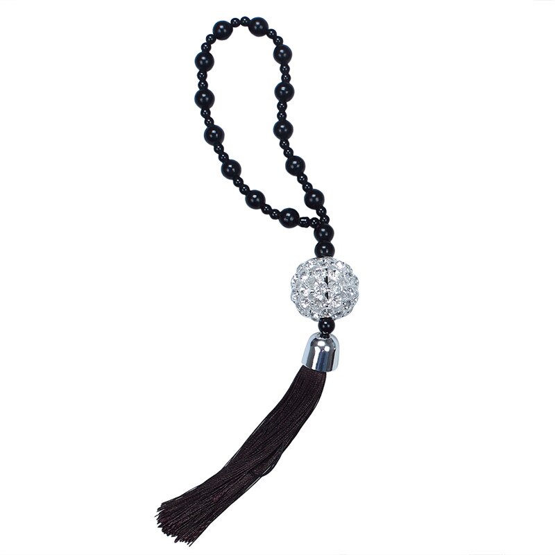 Bil interiør tilbehør anheng bakspeil hengende ornament buddha perler replika krystallkule heldig sjarm hengninger