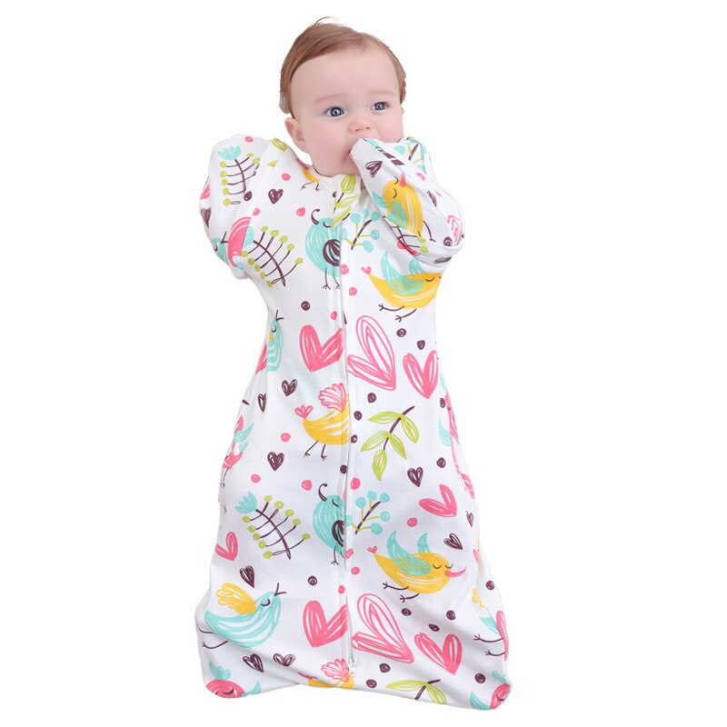 -né bébé garçon filles coton sac de nuit Zip Up Swaddle Anti-effrayant enfant en bas âge sac de couchage bébé vêtements pyjama sac de couchage